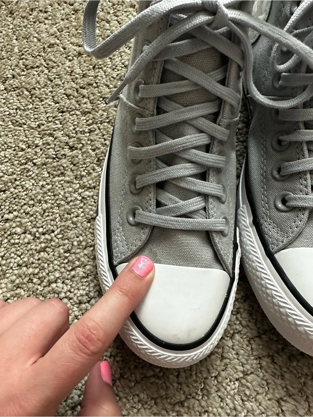 NWOT Grey Converse Chuck Taylor All Star Madison Mid sneakers women’s size 7 - Picture 4 of 7